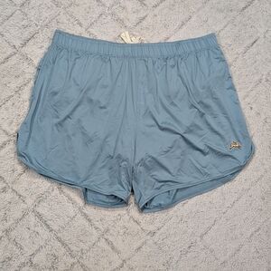 Tracksmith Shorts Womens XL Blue Stonewash Twilight Hi-Rise 3.5” Lined Run